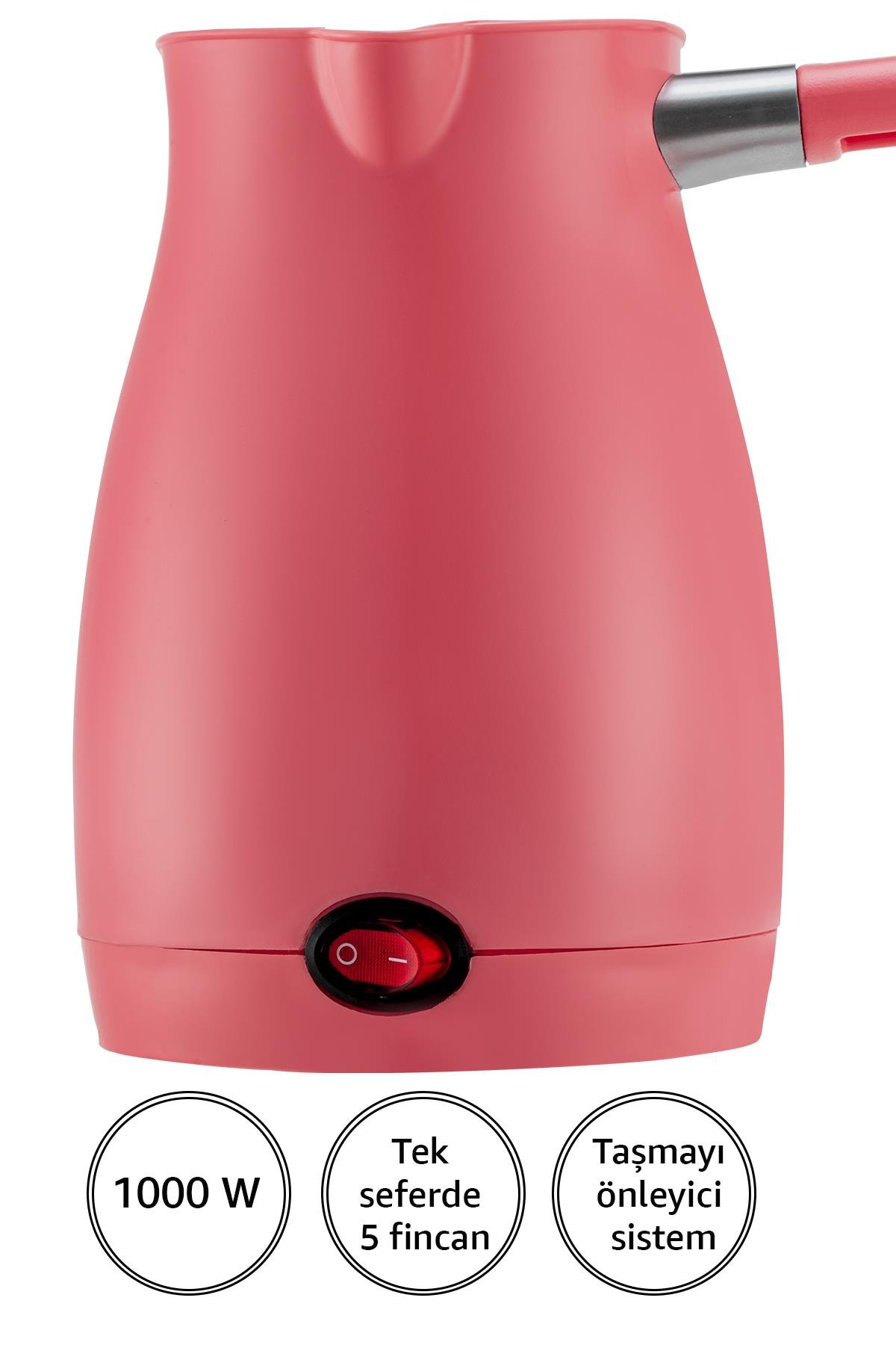AWOX CAFFEEN ELEKTRİKLİ CEZVE PEMBE 