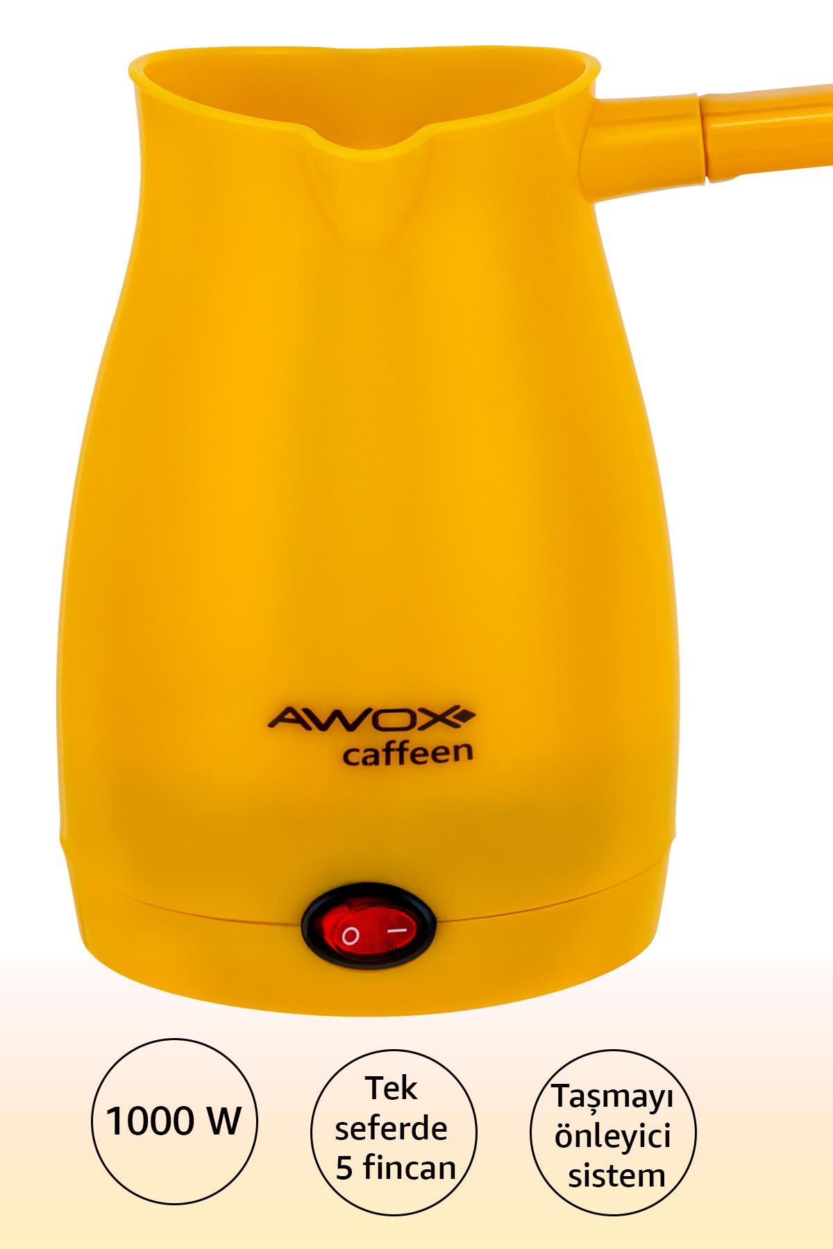 AWOX CAFFEEN ELEKTRİKLİ CEZVE SARI 