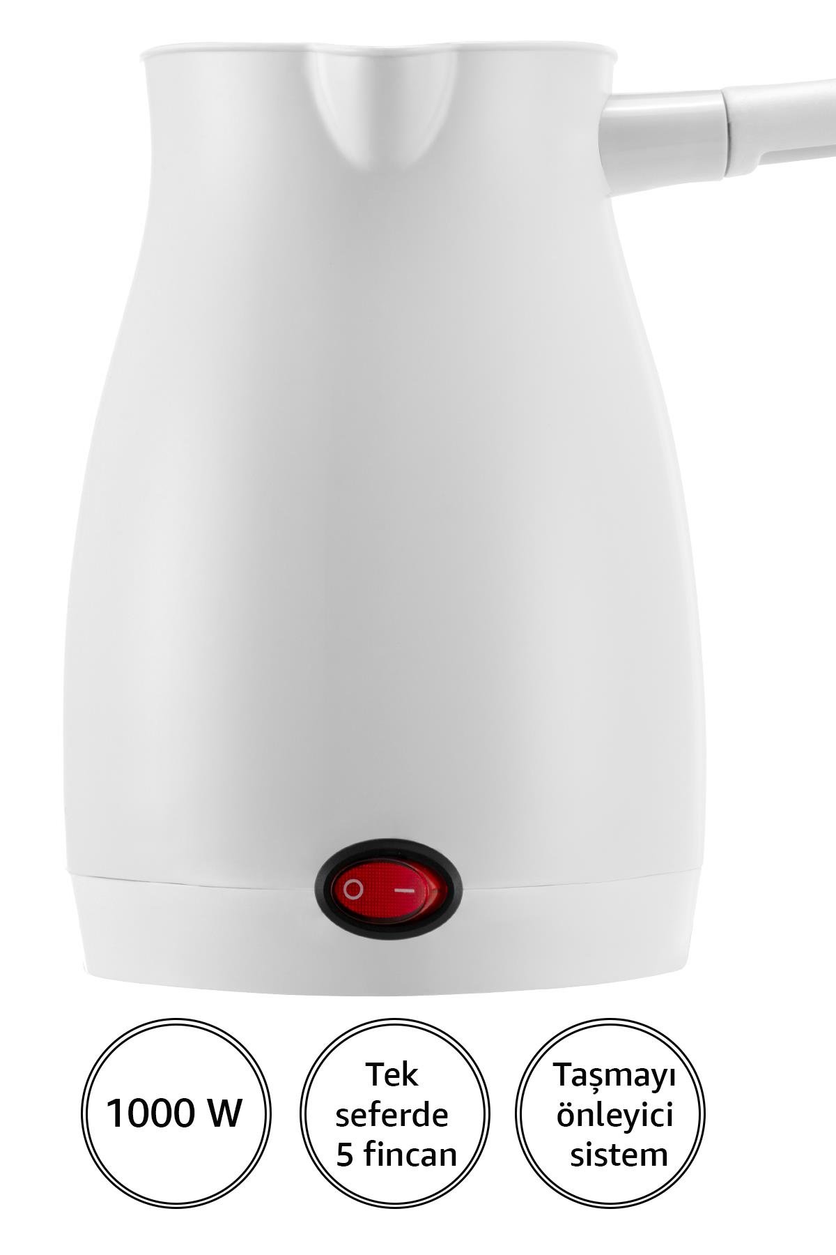 AWOX CAFFEEN ELEKTRİKLİ CEZVE BEYAZ 