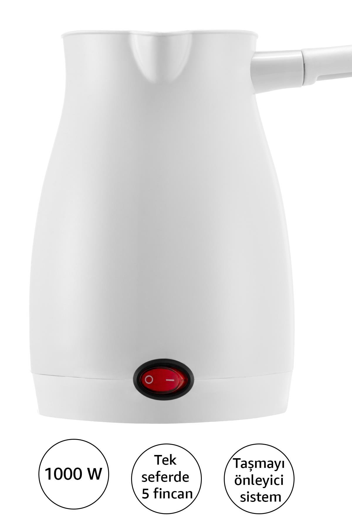 AWOX CAFFEEN ELEKTRİKLİ CEZVE BEYAZ 