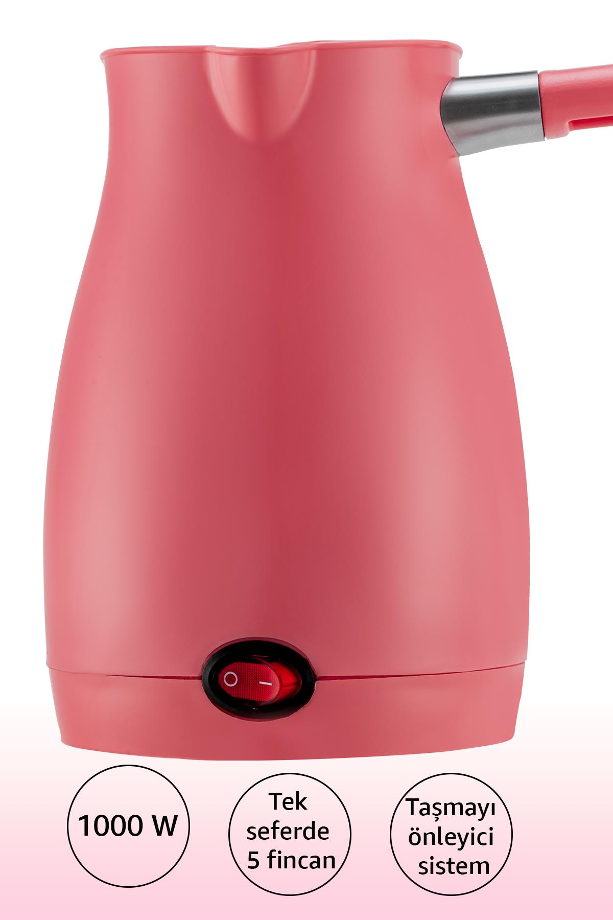 AWOX CAFFEEN ELEKTRİKLİ CEZVE PEMBE 