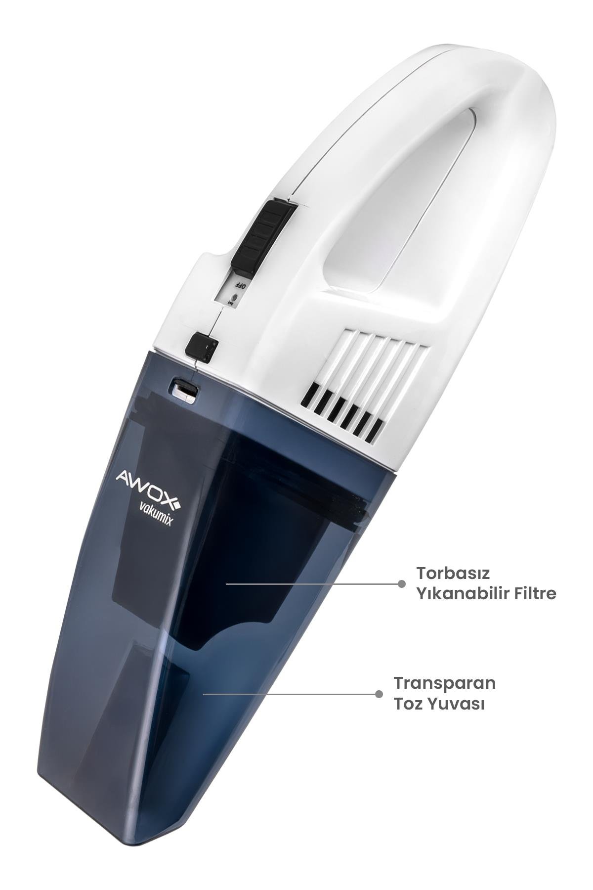 AWOX VAKUMİX ŞARJLI SÜPÜRGE BEYAZ 
