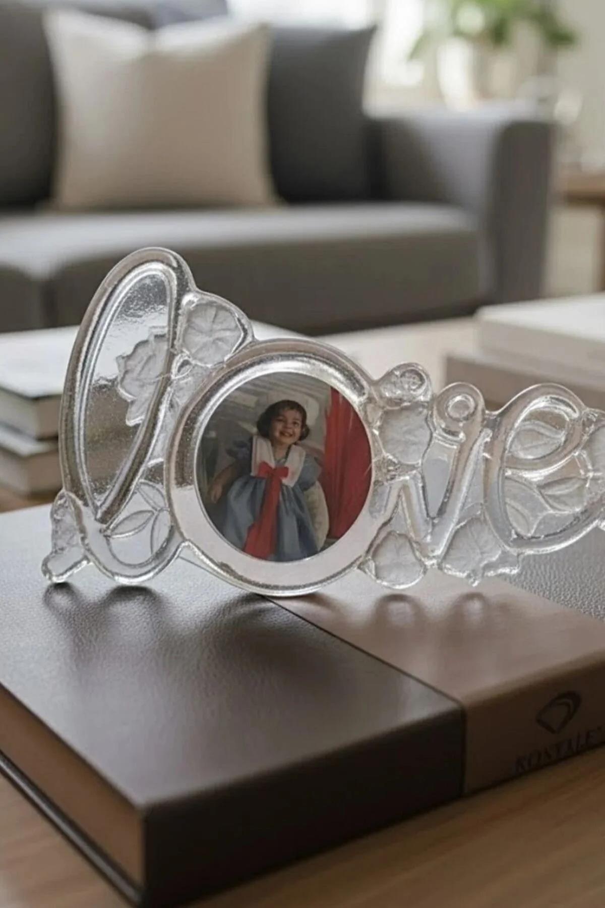 Biblo & ObjelerKristal 20x11 Desenli Resim Çerçevesi | Lüks Fotoğraf ve Dekor Objektiflik