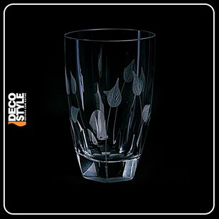 Meşrubat BardaklarıDecostyle kristal dekor yaprak meşrubat bardağı 1 adet