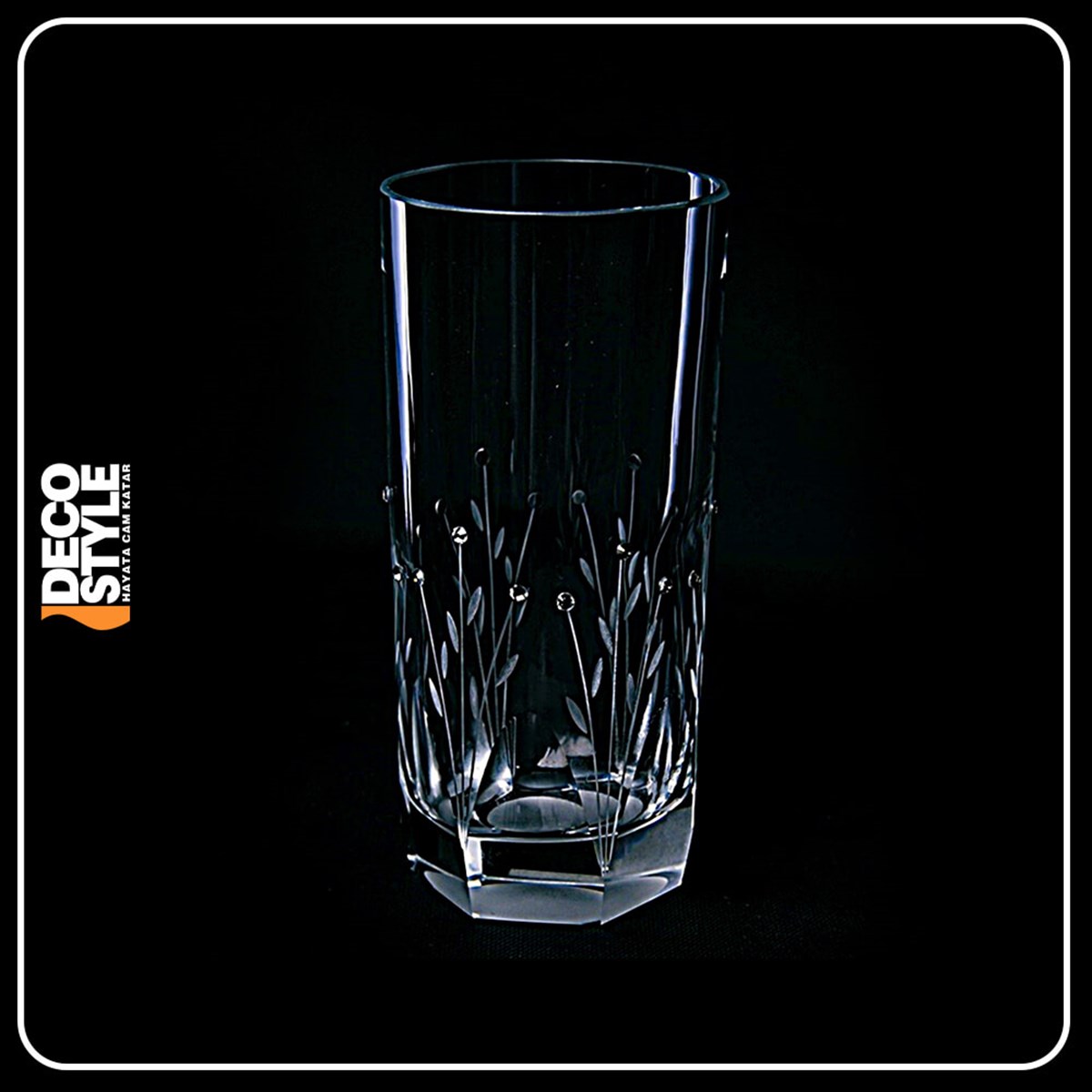 Kristal Dekor Rakı Bardağı (1 Adet) | erdemkristal.com