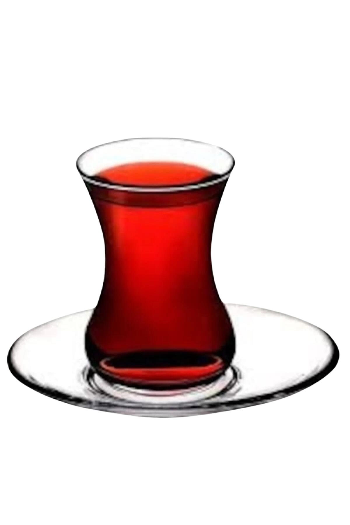 Çay & Kahve SetleriEge 12 Parça 6 Kişilik Çay Bardağı Seti - Klasik Cam Çay Takımı Sunum
