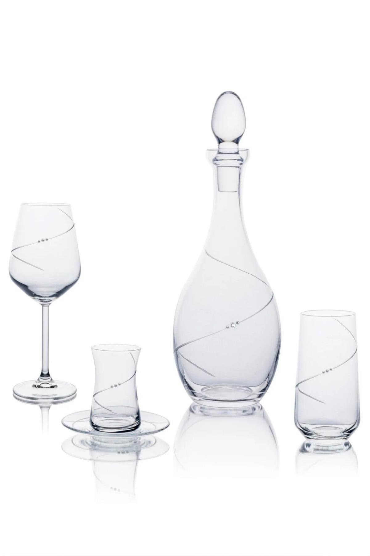 Çay & Kahve SetleriPaşabahçe Elegance 49 Parça 12 Kişilik Bardak Seti - Çeyizlik Cam Su ve Çay Takımı
