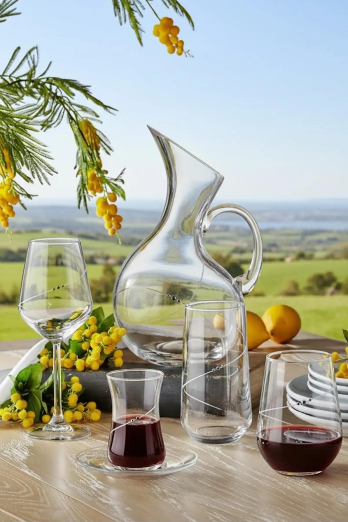 Çay & Kahve SetleriPaşabahçe Elegance 61 Parça 12 Kişilik Çeyizlik Bardak Seti - Cam Su ve Çay Takımı