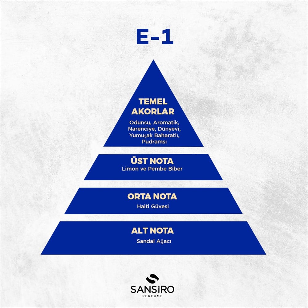 E-1 Erkek Parfüm 50ml Edp