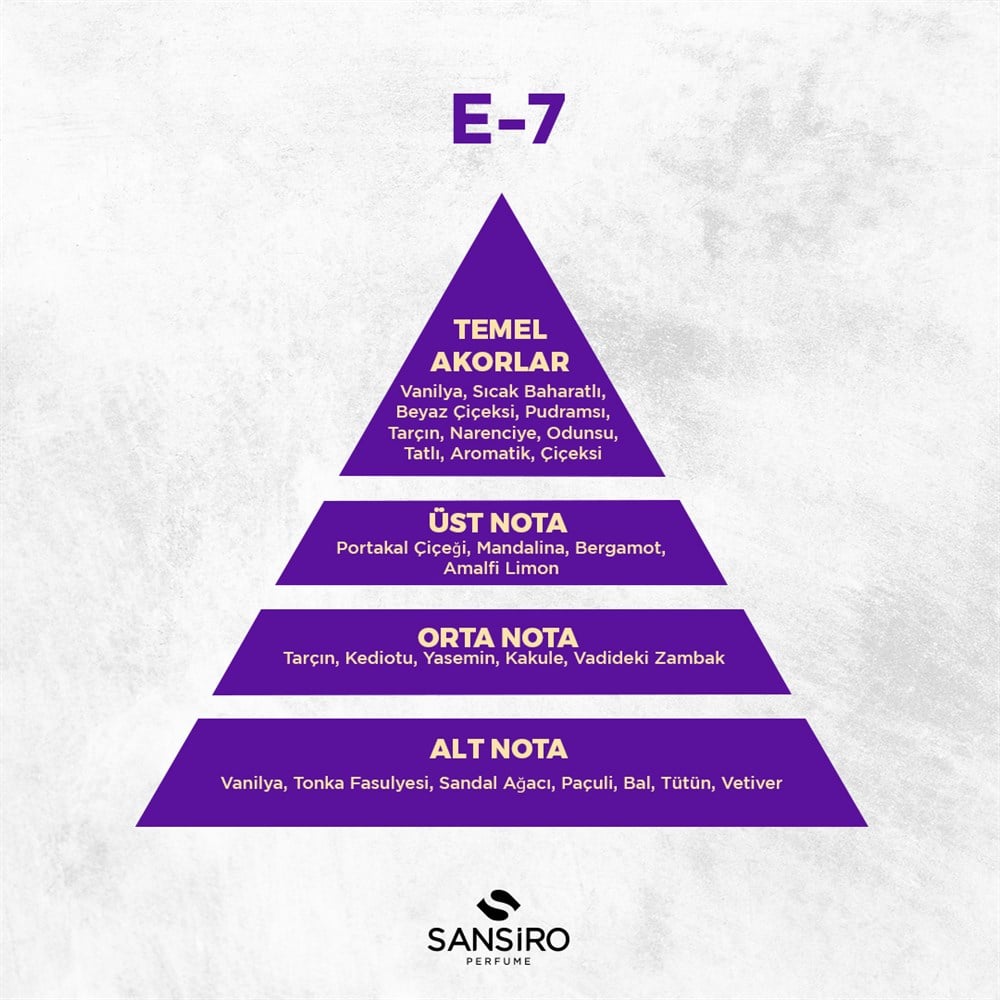 E-7 Erkek Parfüm 50ml Edp