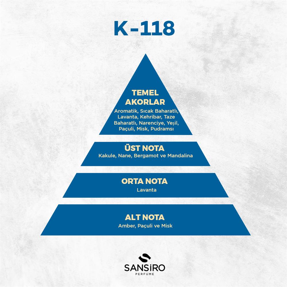 K-118 Kadın Parfüm 50ml Edp