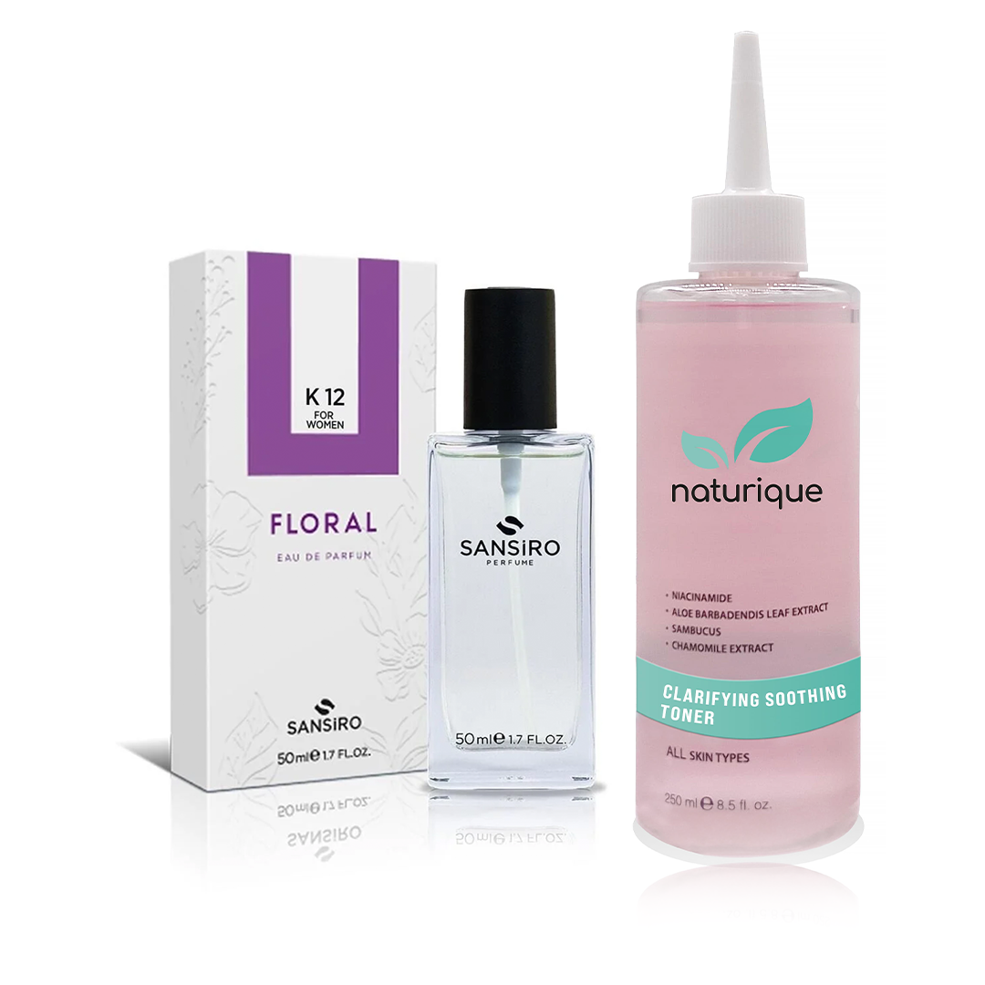 Sansiro K-12 Kadın Parfüm 50ml Edp + Naturique Clarifying & Soothing Toner 250ml