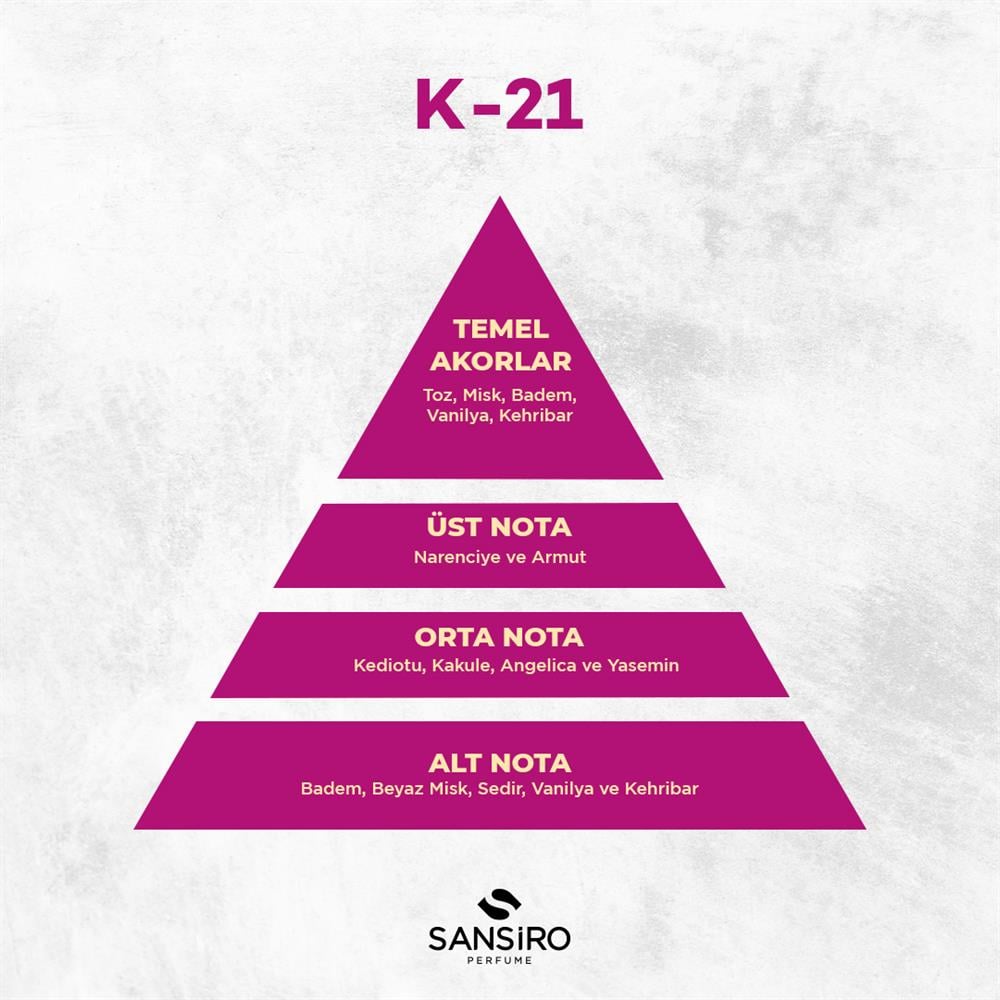 K-21 Kadın Parfüm 50ml Edp
