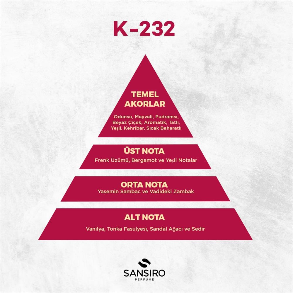 K-232 Kadın Parfüm 50ml Edp
