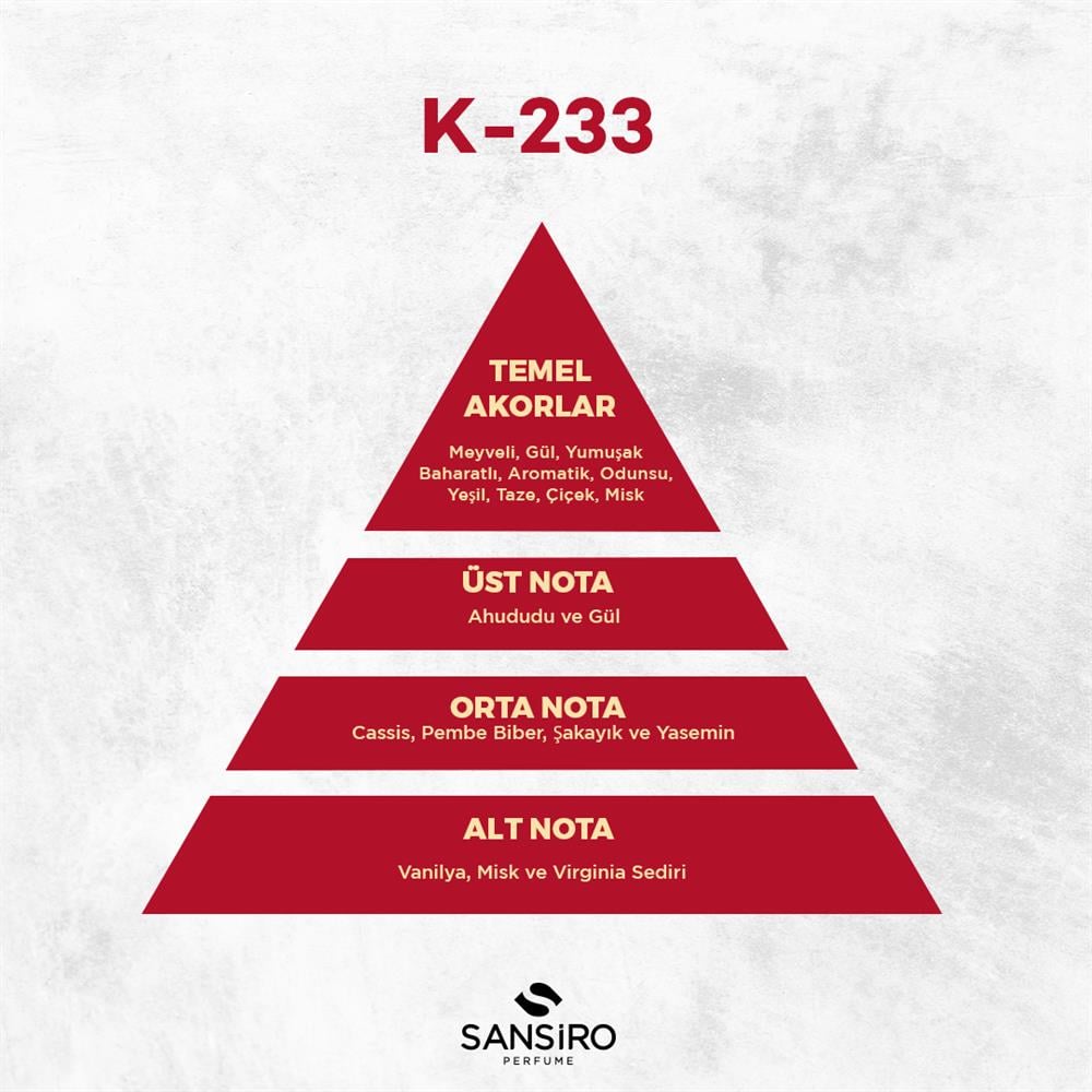 K-233 Kadın Parfüm 50ml Edp