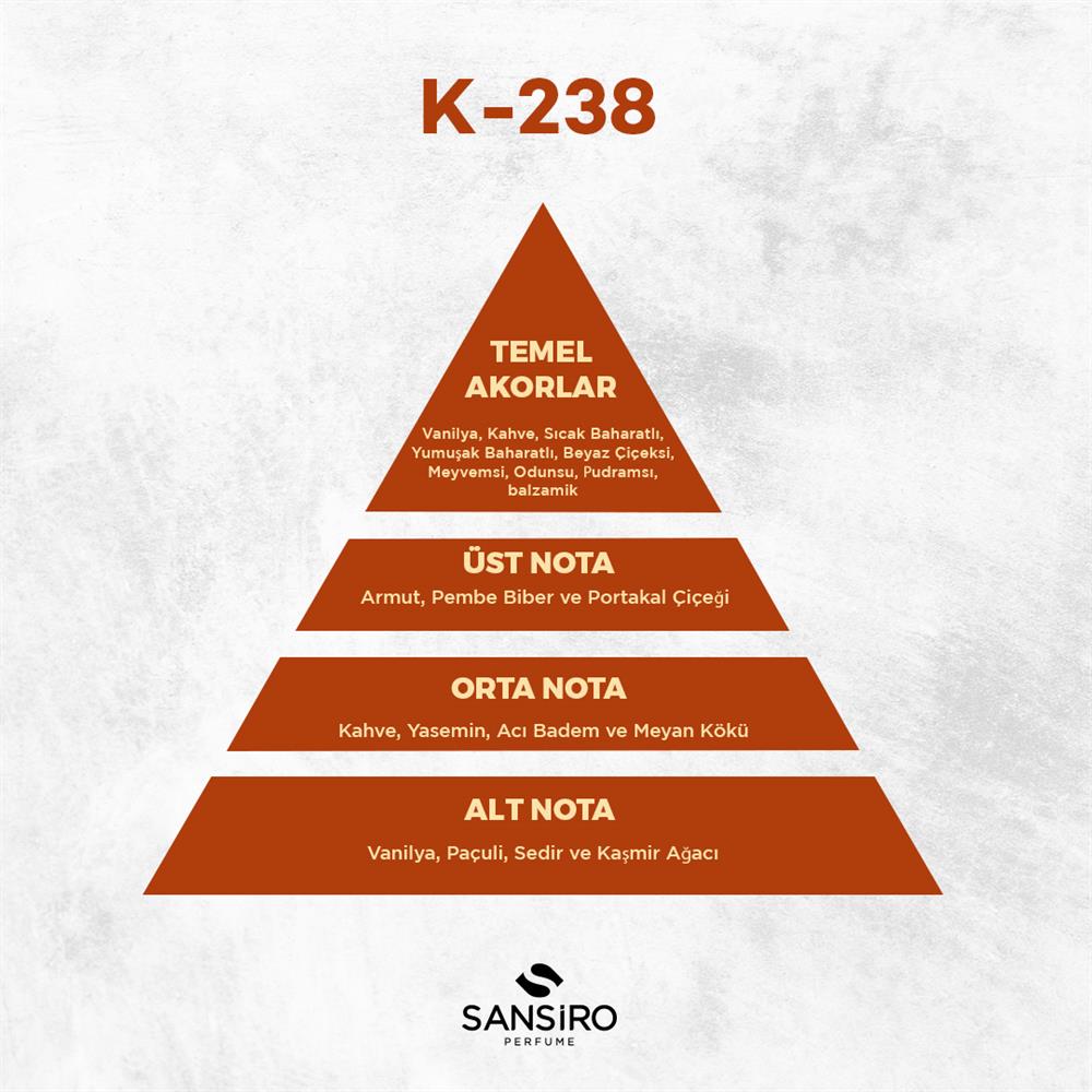 K-238 Kadın Parfüm 50ml Edp