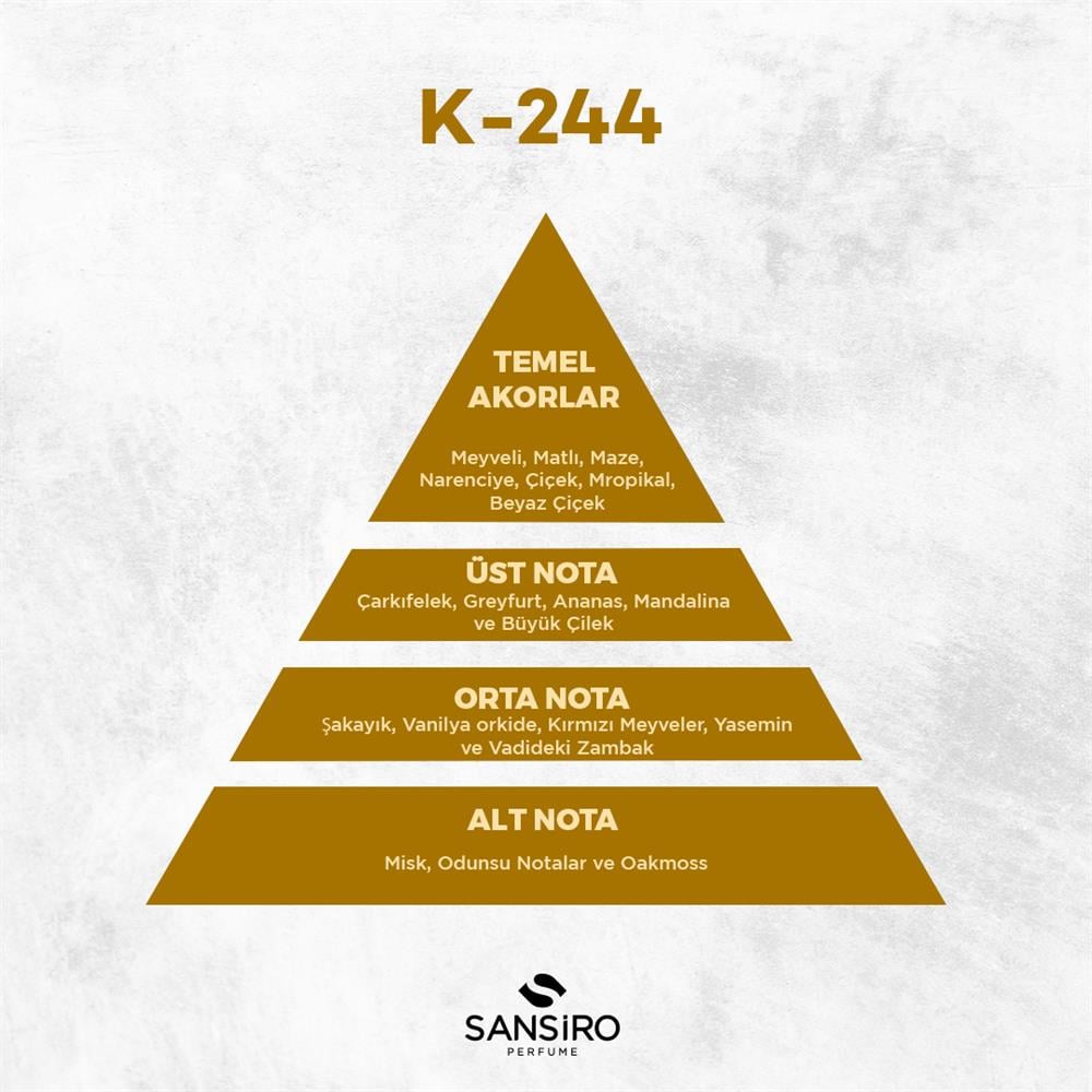 K-244 Kadın Parfüm 50ml Edp