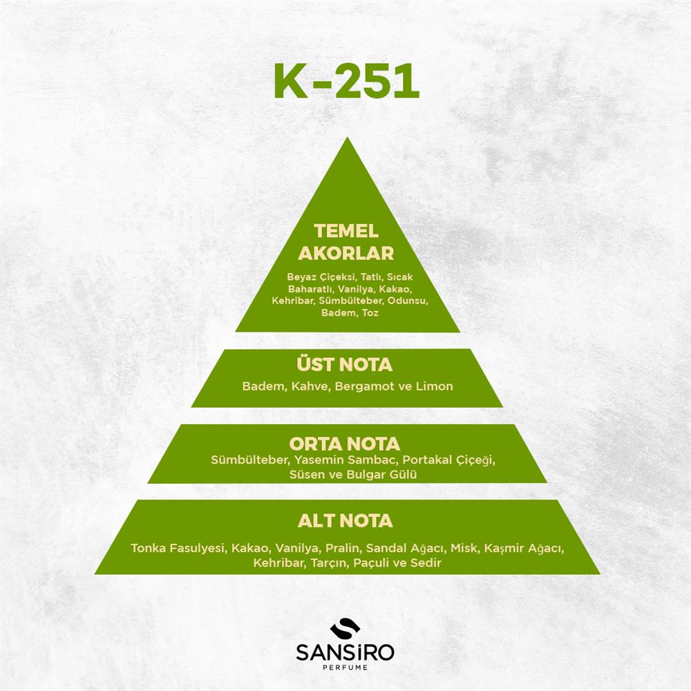 K-251 Kadın Parfüm 50ml Edp