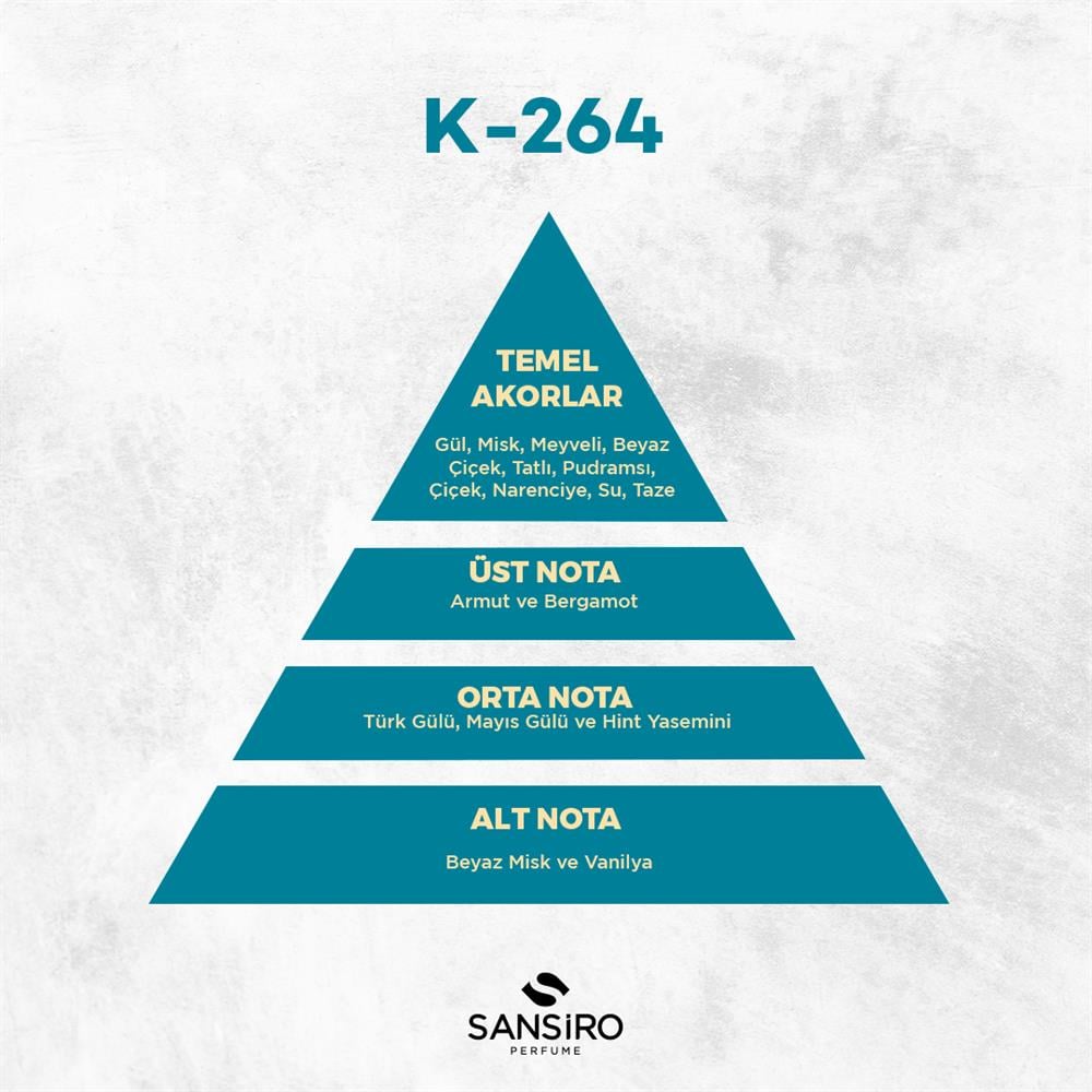 K-264 Kadın Parfüm 50ml Edp