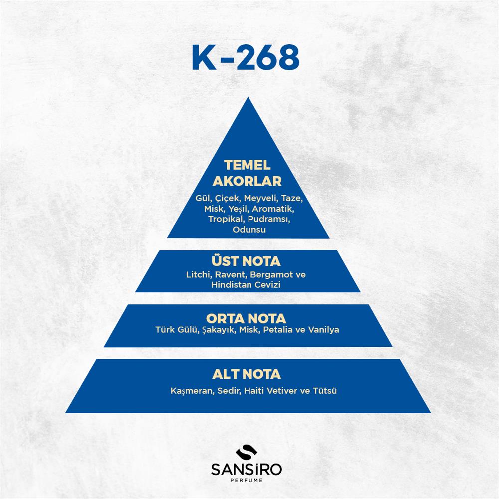 K-268 Kadın Parfüm 50ml Edp