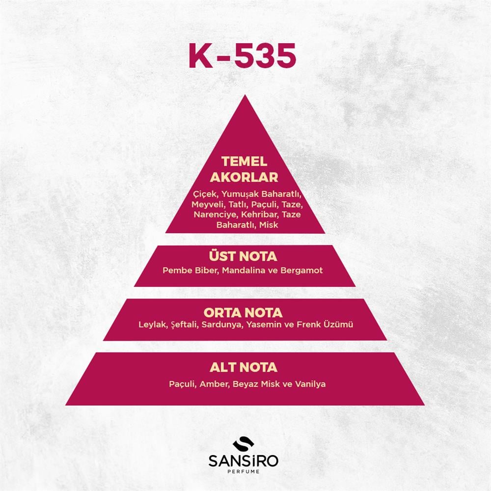 K-535 Kadın Parfüm 50ml Edp