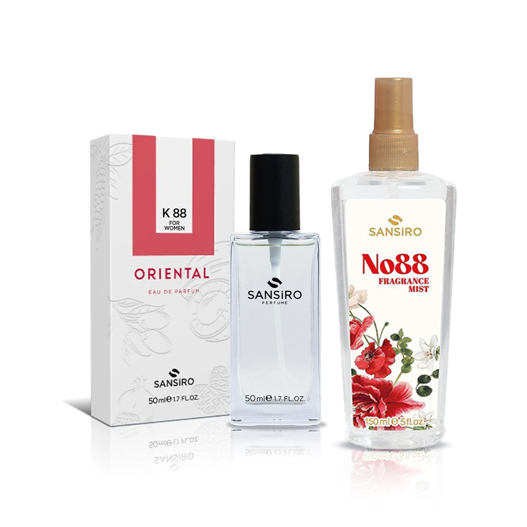 Sansiro K-88 Kadın Parfüm 50ml Edp+ No: 88 Kadın Fragrance Mist 150ml