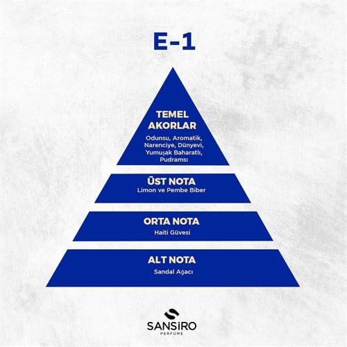 E-1 Erkek Parfüm 50ml Edp