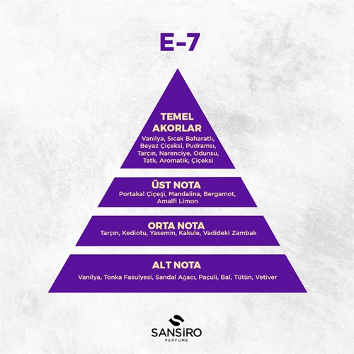 E-7 Erkek Parfüm 50ml Edp