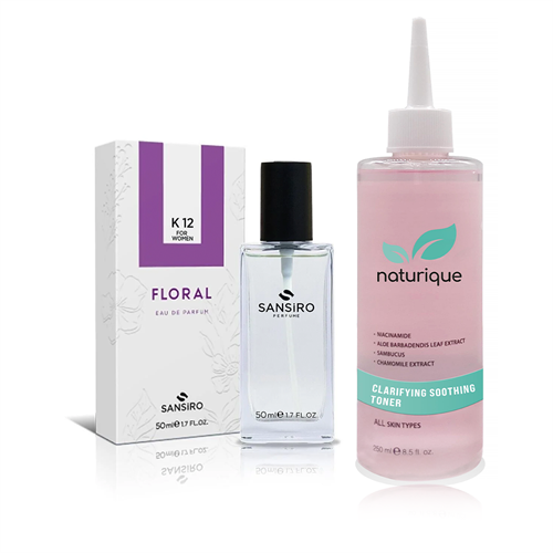 Sansiro K-12 Kadın Parfüm 50ml Edp + Naturique Clarifying & Soothing Toner 250ml