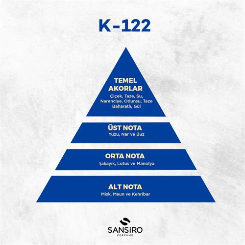 K-122 Kadın Parfüm 50ml Edp