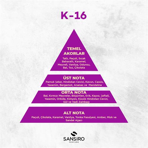 K-16 Kadın Parfüm 50ml Edp