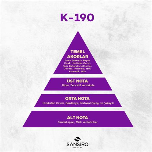 K-190 Kadın Parfüm 50ml Edp