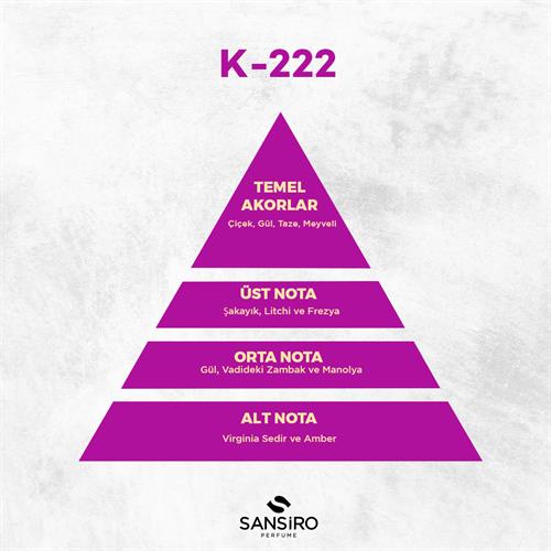 K-222 Kadın Parfüm 50ml Edp