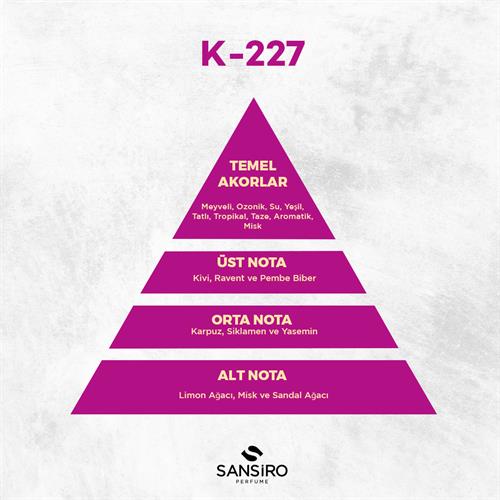 K-227 Kadın Parfüm 50ml Edp