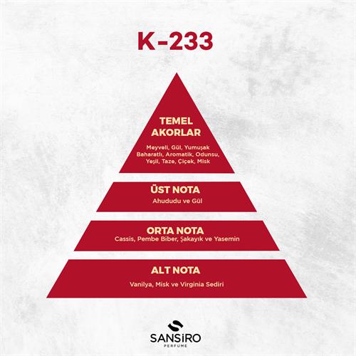 K-233 Kadın Parfüm 50ml Edp