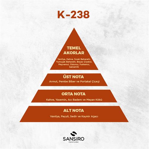 K-238 Kadın Parfüm 50ml Edp