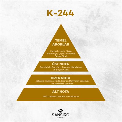 K-244 Kadın Parfüm 50ml Edp