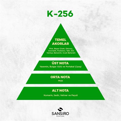 K-256 Kadın Parfüm 50ml Edp