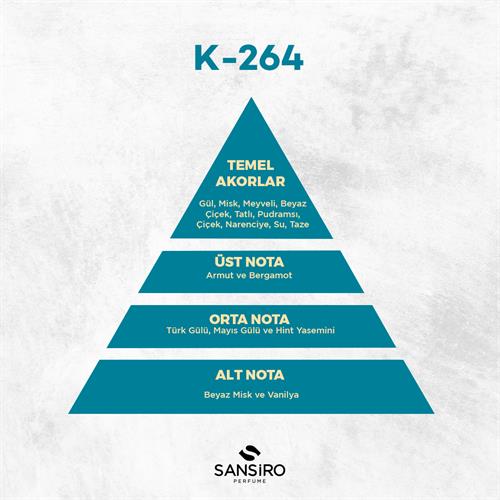 K-264 Kadın Parfüm 50ml Edp