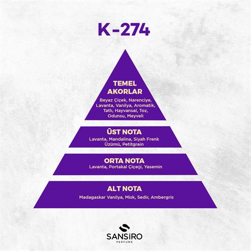 K-274 Kadın Parfüm 50ml Edp