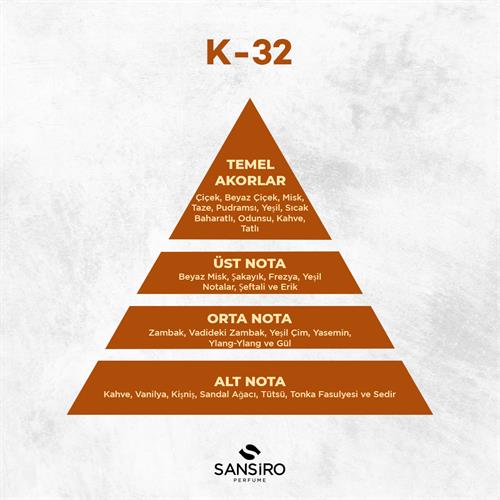 K-32 Kadın Parfüm 50ml Edp