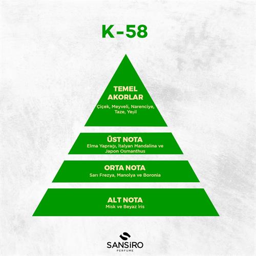 K-58 Kadın Parfüm 50ml Edp
