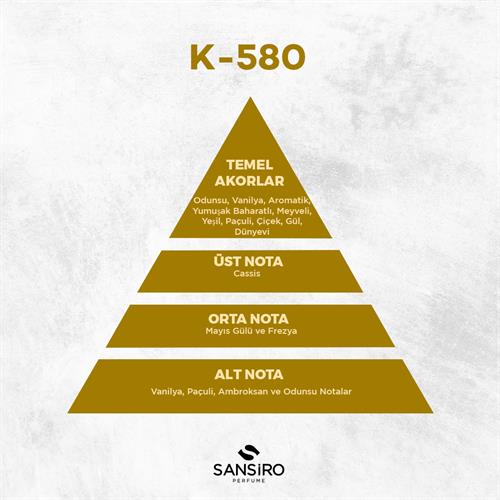 K-580 Kadın Parfüm 50ml Edp