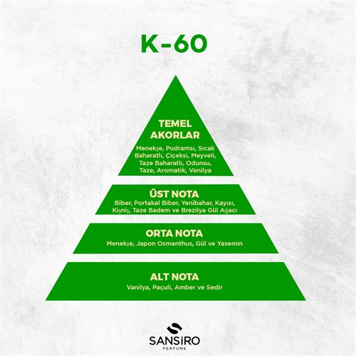 K-60 Kadın Parfüm 50ml Edp