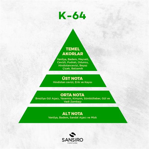 K-64 Kadın Parfüm 50ml Edp
