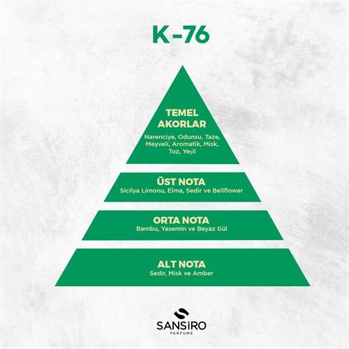 K-76 Kadın Parfüm 50ml Edp