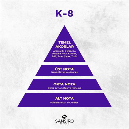 K-8 Kadın Parfüm 50ml Edp