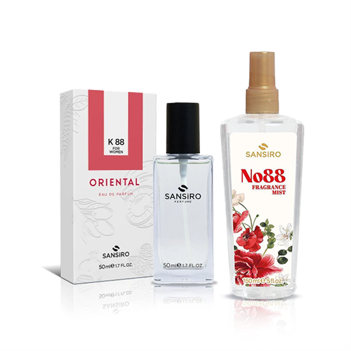 Sansiro K-88 Kadın Parfüm 50ml Edp+ No: 88 Kadın Fragrance Mist 150ml