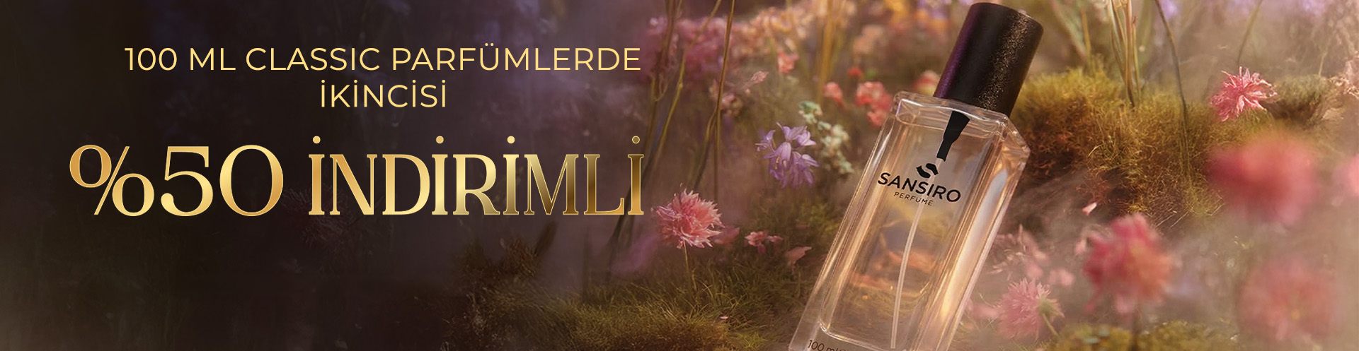 100ml Classic Parfümlerde 2. Ürün %50 İndirimli!