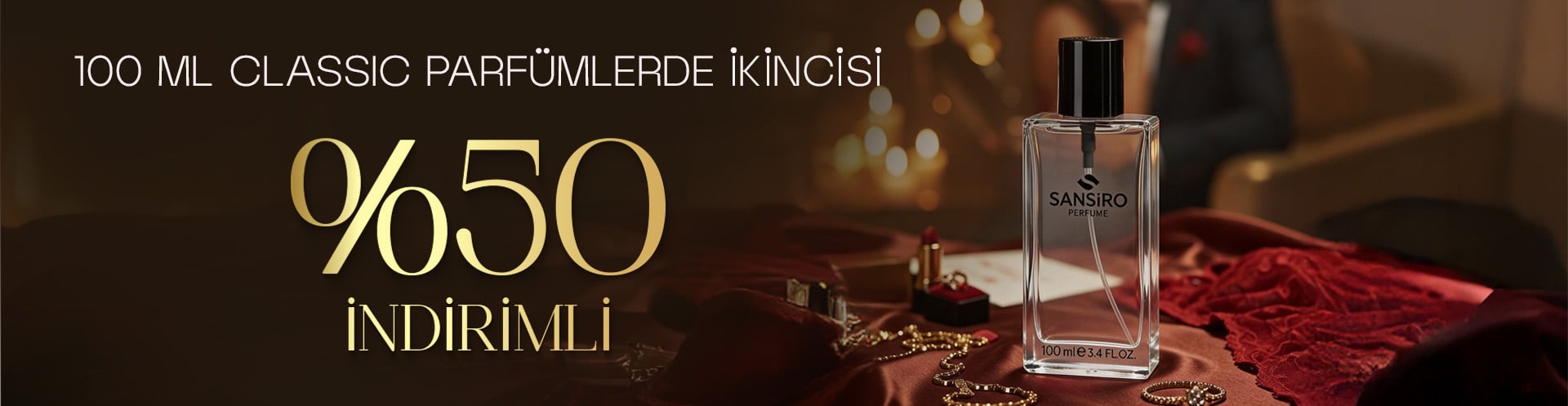 100ml Classic Parfümlerde 2. Ürün %50 İndirimli!